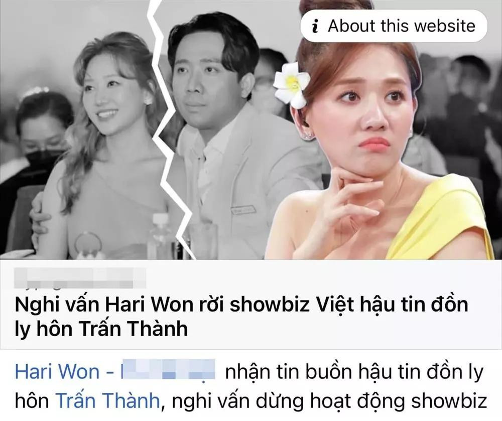 Trấn Thành vô cùng bức xúc trước tin đồn hai vợ chồng anh ly hôn.