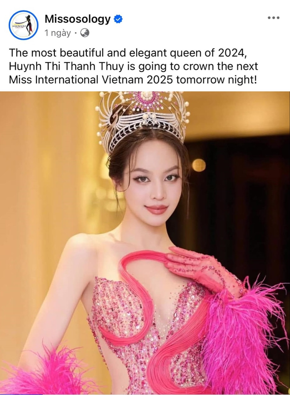 Chuyên trang Missosology hết lời khen ngợi Hoa hậu Thanh Thủy.