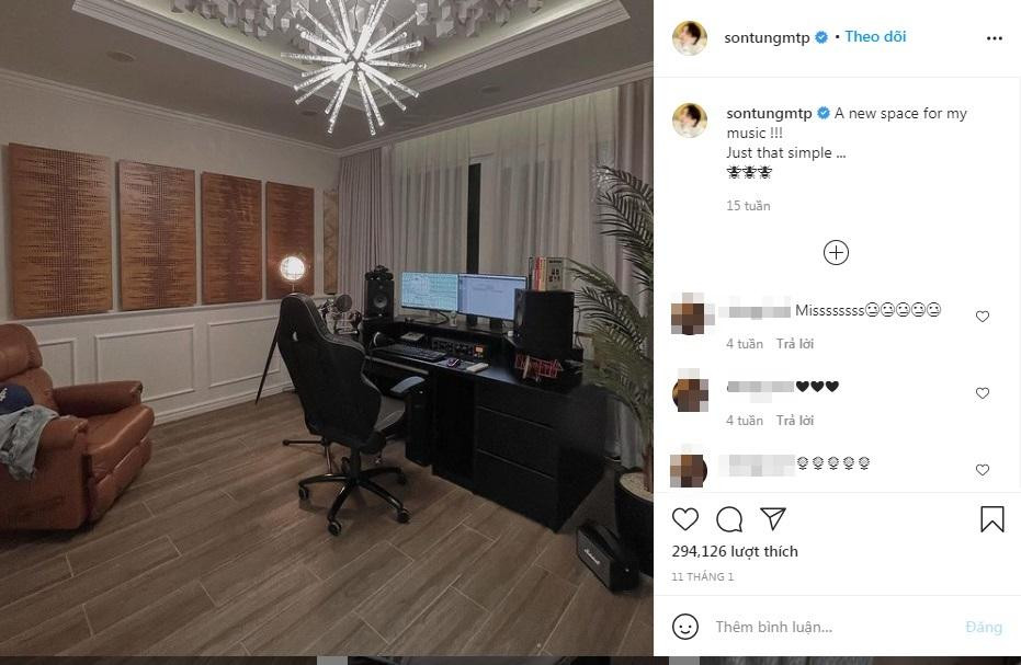 Bức ảnh Sơn Tùng đăng cùng ngày mới có 2.000 bình luận