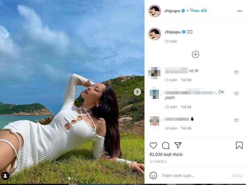Ngọc Trinh và Chi Pu còn có số bình luận ít hơn nhiều dù đăng ảnh cùng thời điểm