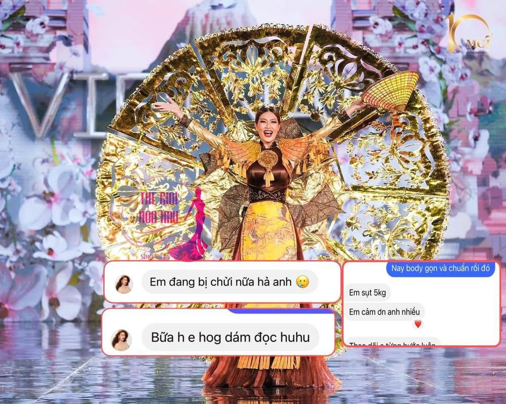 Thiên Ân vô cùng căng thẳng trước những lời chỉ trích. Ảnh: Thế giới Hoa hậu