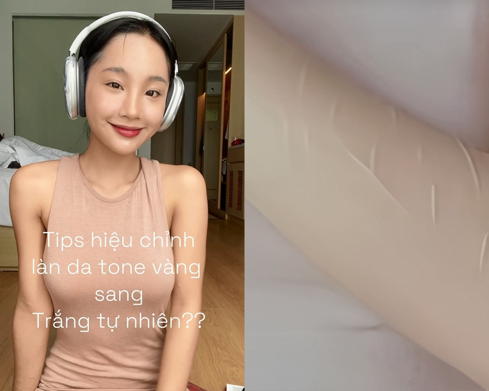 Netizen chú ý đến cánh tay Thu Hà Ceri trong một video gần đây. Netizen chú ý đến cánh tay Thu Hà Ceri trong một video gần đây.