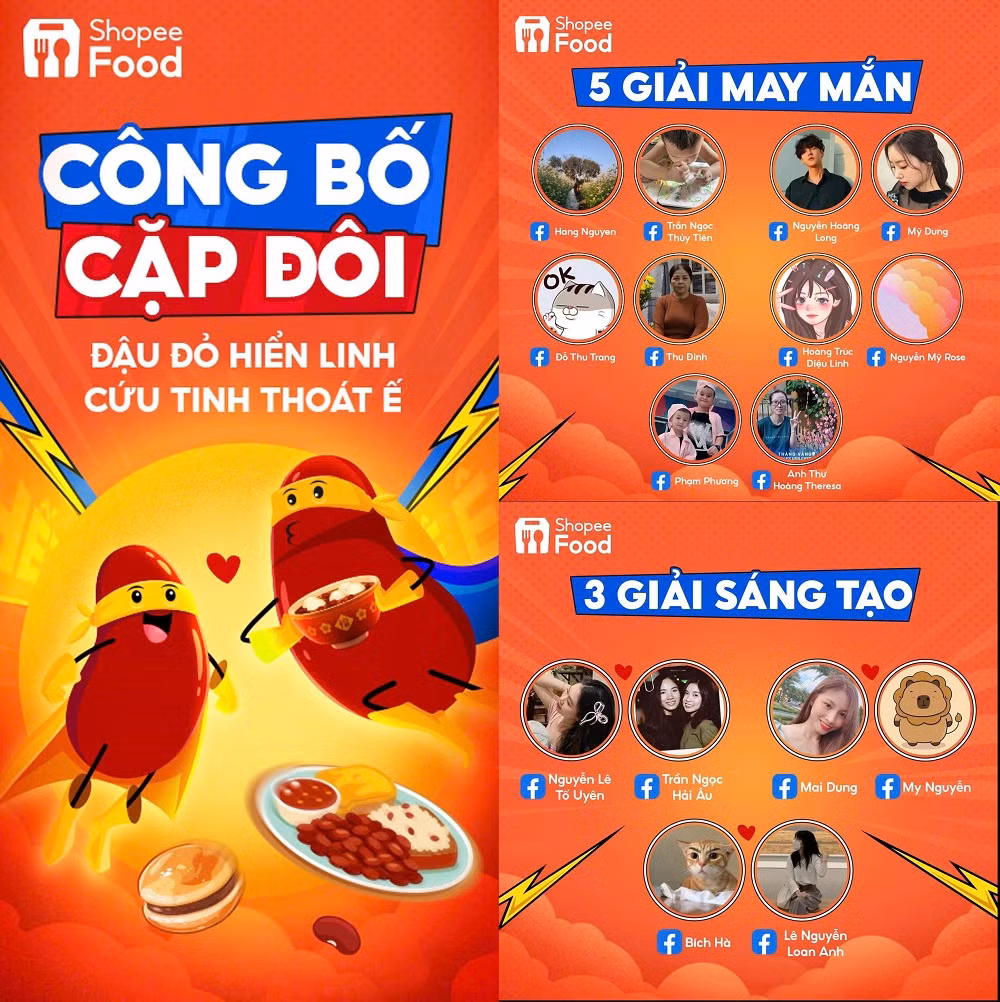 Chưa bao giờ công cuộc thoát ế lại trở nên dễ dàng như vậy. Vừa tìm được “người hợp gu”, vừa nhận được phần quà hấp dẫn từ ShopeeFood! Chưa bao giờ công cuộc thoát ế lại trở nên dễ dàng như vậy. Vừa tìm được “người hợp gu”, vừa nhận được phần quà hấp dẫn từ ShopeeFood!