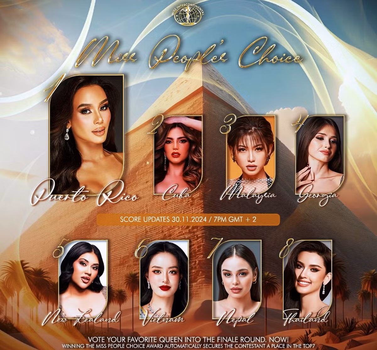 Bùi Khánh Linh lọt Top 8 thí sinh được bình chọn nhiều nhất tính đến giờ này.