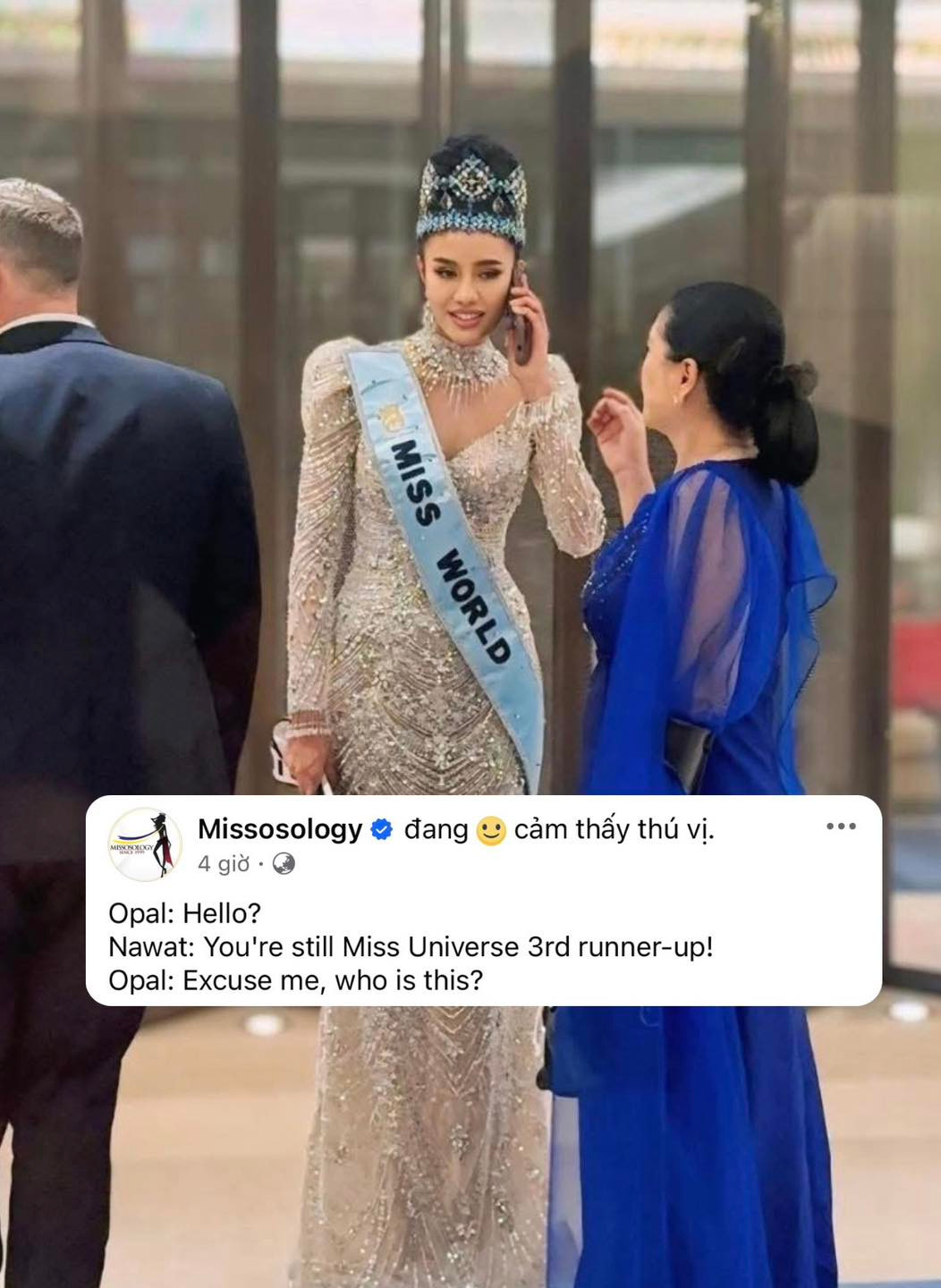 Ông Nawat bị Missosology cà khịa với bức ảnh chế.