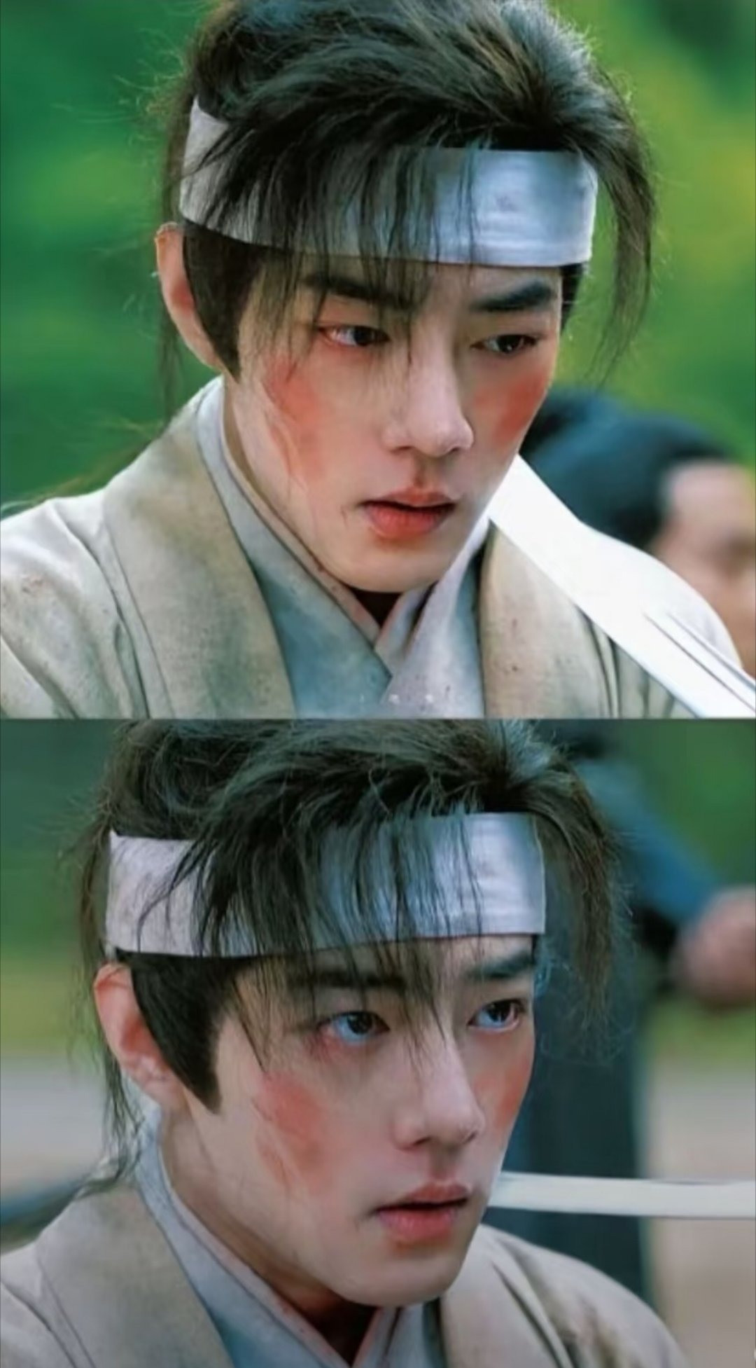 Nam diễn viên đầu tư nhiều cho các cảnh bi thương.