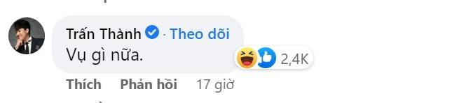 Trấn Thành quan tâm đến bài đăng mới của vợ...