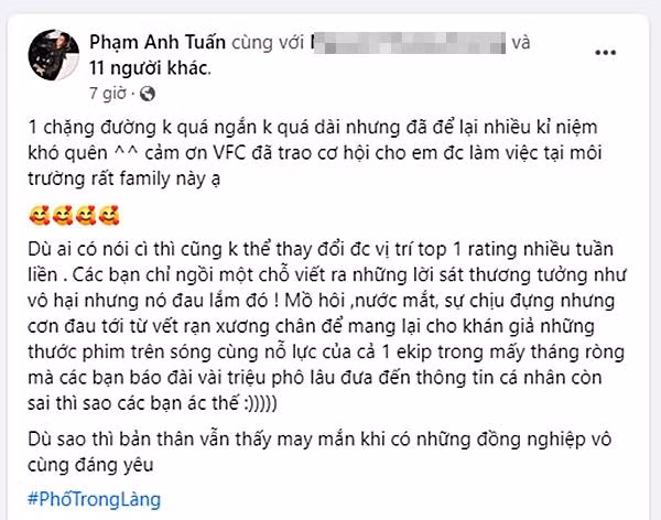 Phạm Anh Tuấn không giấu bức xúc sau khi phim đóng máy