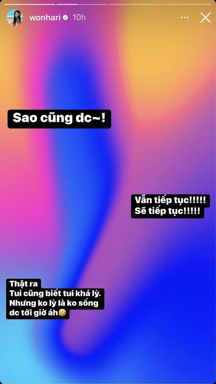 Bài đăng "bất ổn" của Hari Won Bài đăng "bất ổn" của Hari Won