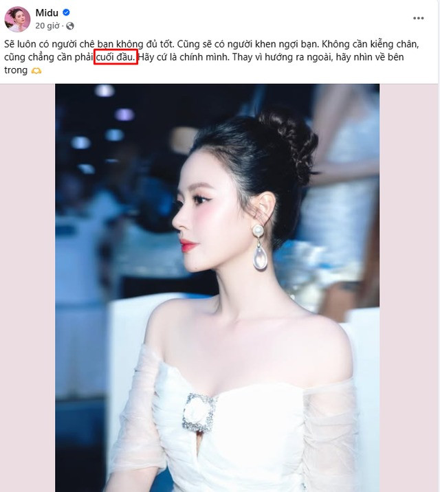 Đây là lần hiếm hoi nữ diễn viên bị bắt lỗi viết sai từ hay sai chính tả.