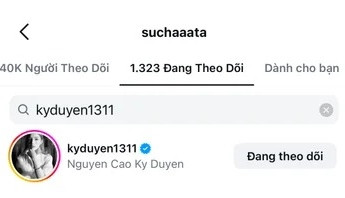 Kỳ Duyên đã hủy theo dõi người đẹp Thái Lan.