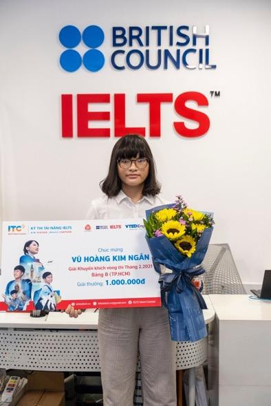 Giải thưởng trong kỳ thi của Hội đồng Anh là phần thưởng xứng đáng cho những nỗ lực chăm chỉ của Kim Ngân trong suốt năm qua. Giải thưởng trong kỳ thi của Hội đồng Anh là phần thưởng xứng đáng cho những nỗ lực chăm chỉ của Kim Ngân trong suốt năm qua.