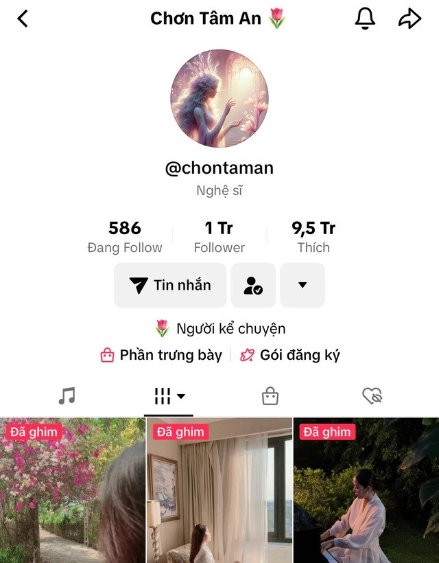 Nam Em đổi tên thành Tâm An, ngay lập tức thu hút tới 1 triệu người theo dõi.