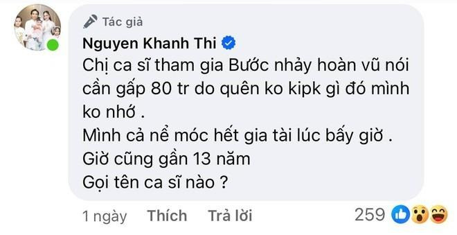 Thông báo "tố nợ" của Khánh Thi khiến khán giả xôn xao, đoán già đoán non. Thông báo "tố nợ" của Khánh Thi khiến khán giả xôn xao, đoán già đoán non.