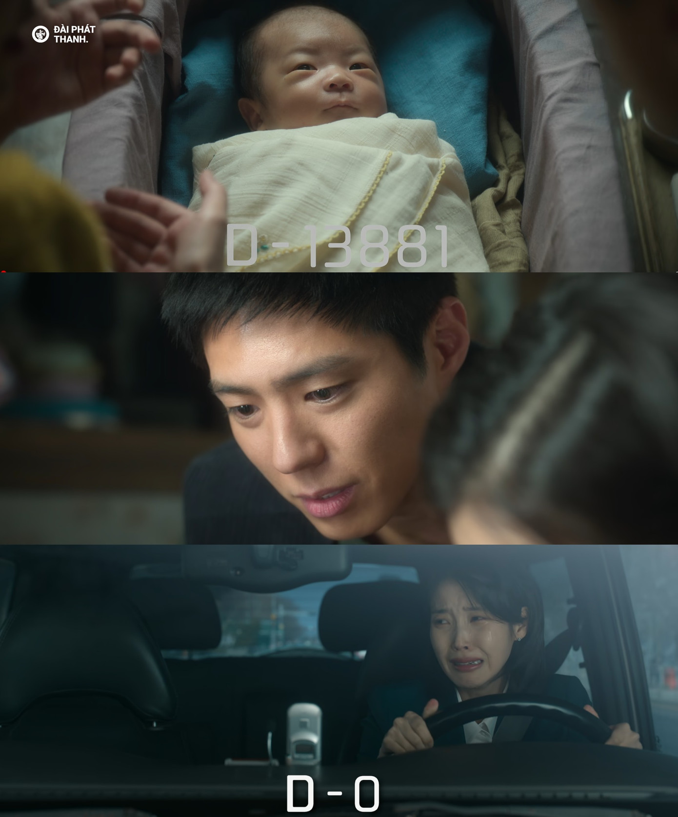 Geum Myeong òa khóc trong ngày bố qua đời. Ảnh: Đài Phát Thanh