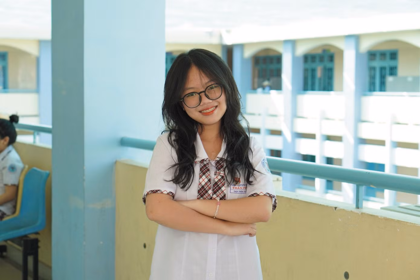 Bạn Thùy Trâm cho rằng thi kiểu mới giúp teen rèn cách tư duy hơn.