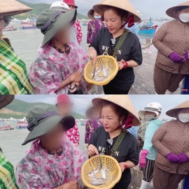 Thúy Nga có nhiều từ ngữ bị cho là chưa tế nhị với bà cụ trong video. Thúy Nga có nhiều từ ngữ bị cho là chưa tế nhị với bà cụ trong video.