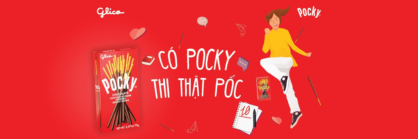Bánh Pocky là thương hiệu bánh phủ Socola bán chạy số 1 thế giới (theo Guinness World Record 2019). Bánh Pocky là thương hiệu bánh phủ Socola bán chạy số 1 thế giới (theo Guinness World Record 2019).