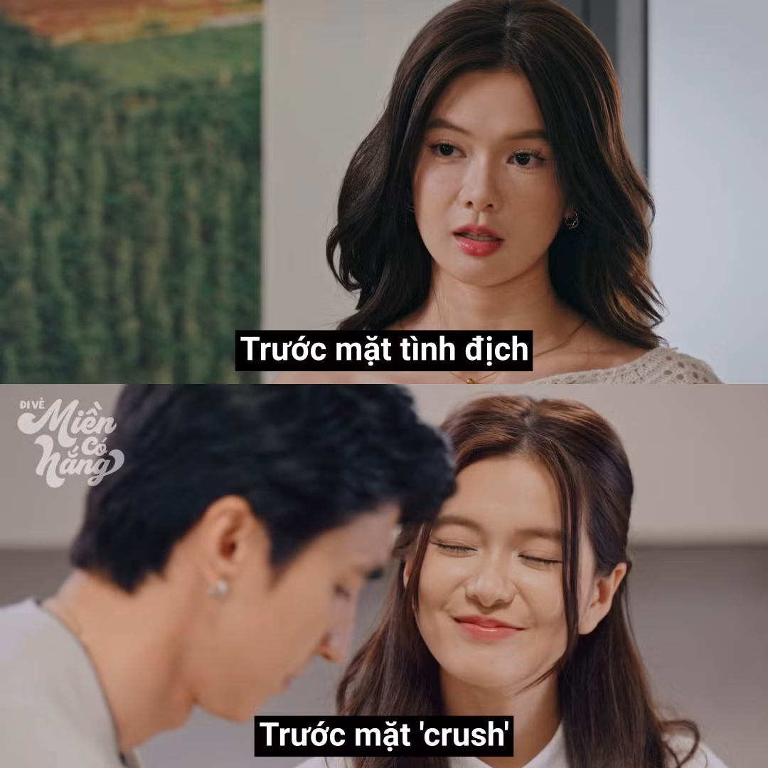Tường Vân lúc nào cũng tìm cách thể hiện tình cảm với Đình Phong.