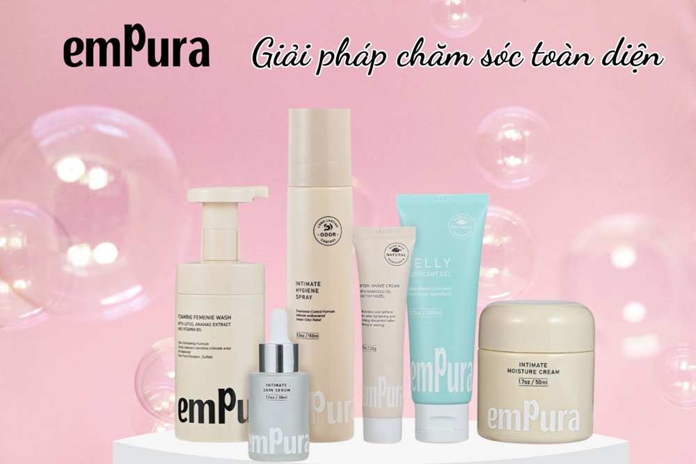 emPura - bộ sản phẩm chăm sóc vùng kín cho phái đẹp