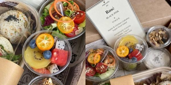 Đồ ăn của các cô gái trong buổi chụp cho Vogue. Đồ ăn của các cô gái trong buổi chụp cho Vogue.