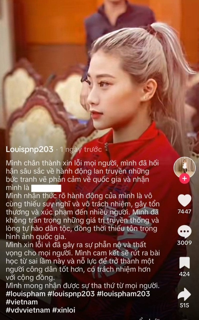 Louis Phạm bị mạo danh tài khoản để gửi lời xin lỗi tới cộng đồng mạng.