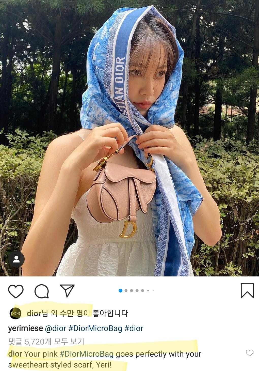 Trong vòng vài ngày, Yeri vừa làm khách mời Chanel, vừa được Dior khen ngợi