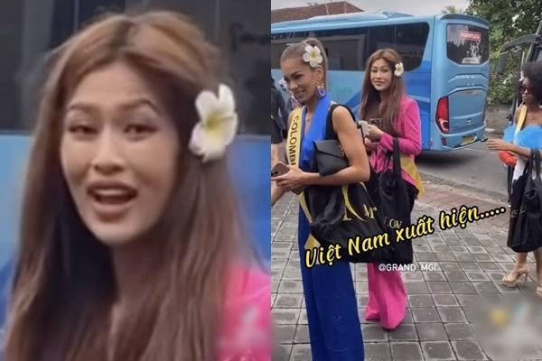 Thiên Ân bị say xe nên diện mạo kém chỉn chu. Thiên Ân bị say xe nên diện mạo kém chỉn chu.