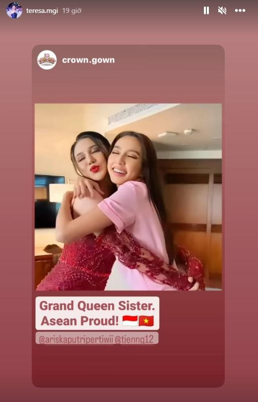 Bà Teresa vẫn đăng ảnh của Thùy Tiên. Bà Teresa vẫn đăng ảnh của Thùy Tiên.