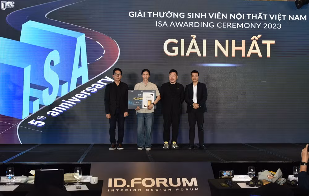 Tác giả giành giải nhất giải thưởng Sinh viên Nội thất Việt Nam.