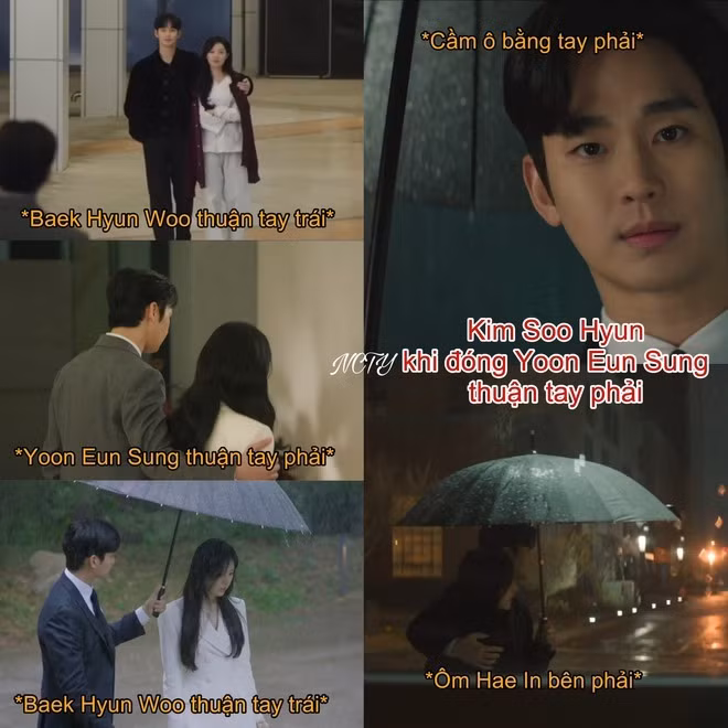 Nhập vai Eun Sung, Kim Soo Hyun cũng chuyển sang thuận tay phải.
