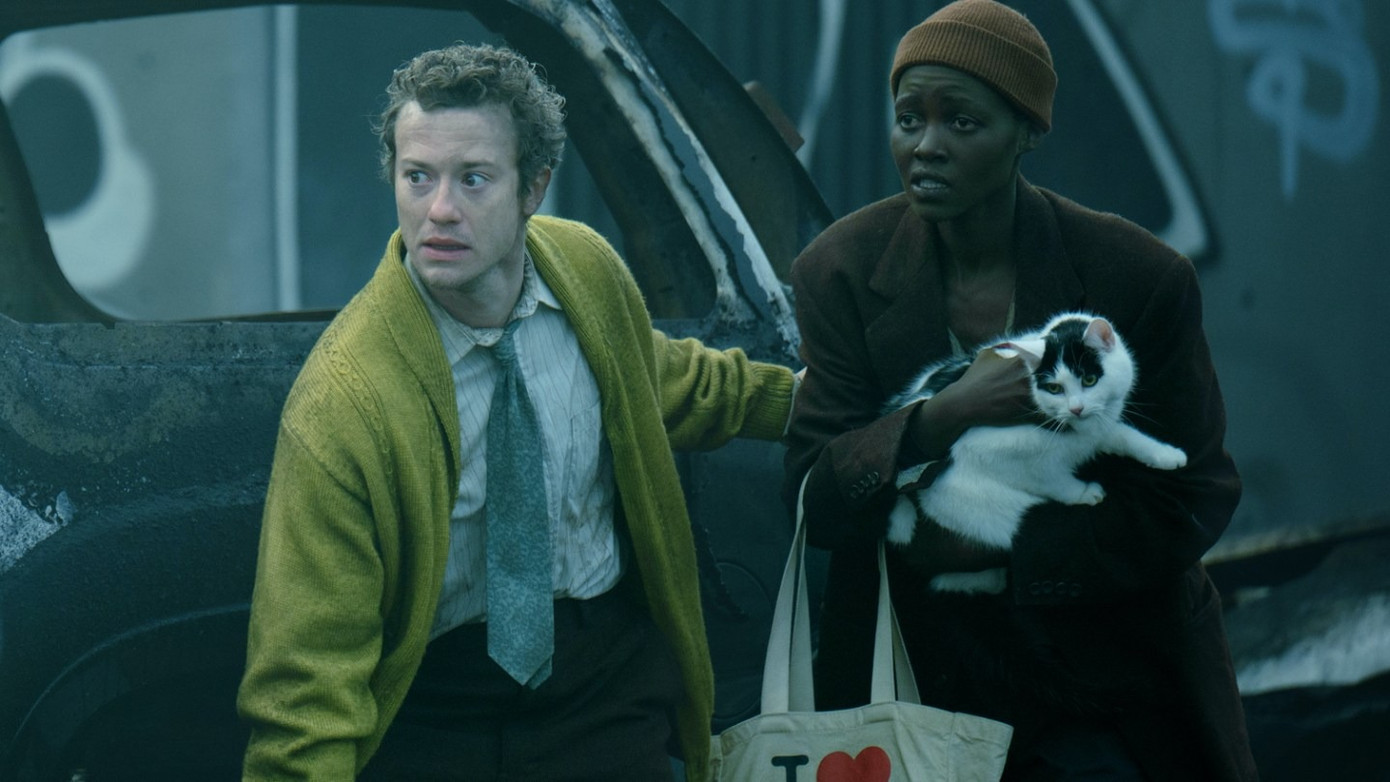 Hai người xa lạ va vào nhau trên đường trốn chạy. Hai người xa lạ va vào nhau trên đường trốn chạy.