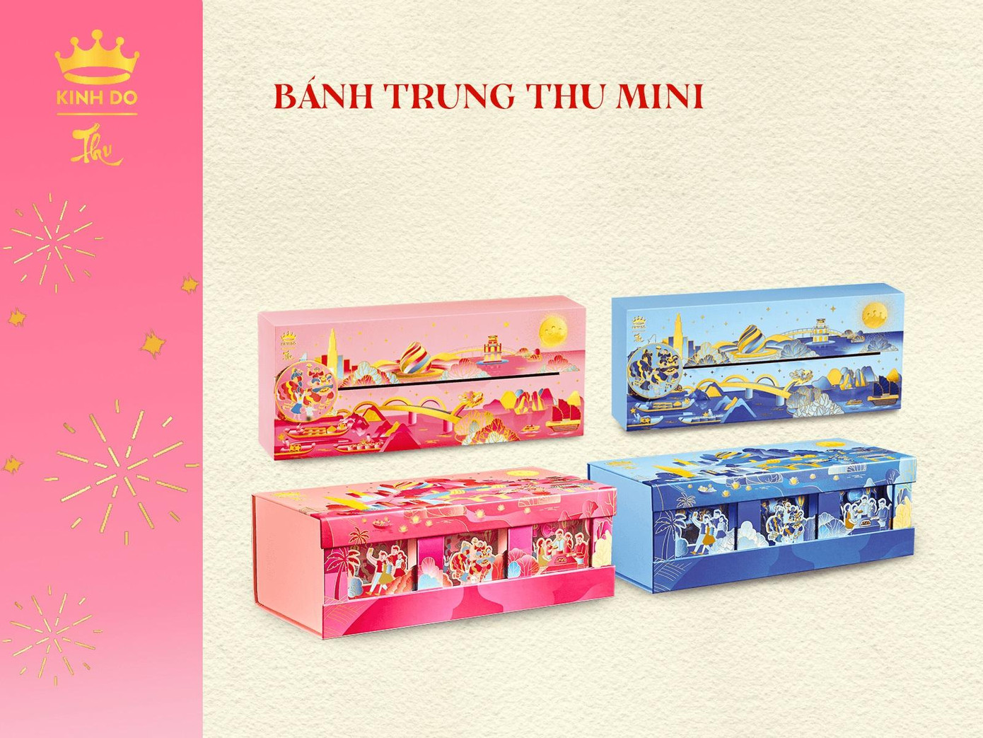 Kinh Đô lần đầu ra mắt bộ sưu tập Bánh trung thu mini với màu sắc bao bì trẻ trung hiện đại, hướng đến những người tiêu dùng trẻ tuổi Kinh Đô lần đầu ra mắt bộ sưu tập Bánh trung thu mini với màu sắc bao bì trẻ trung hiện đại, hướng đến những người tiêu dùng trẻ tuổi