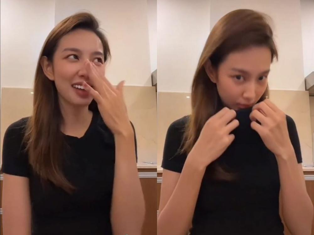 Cô nàng bị phát hiện mặc lại áo cũ Cô nàng bị phát hiện mặc lại áo cũ