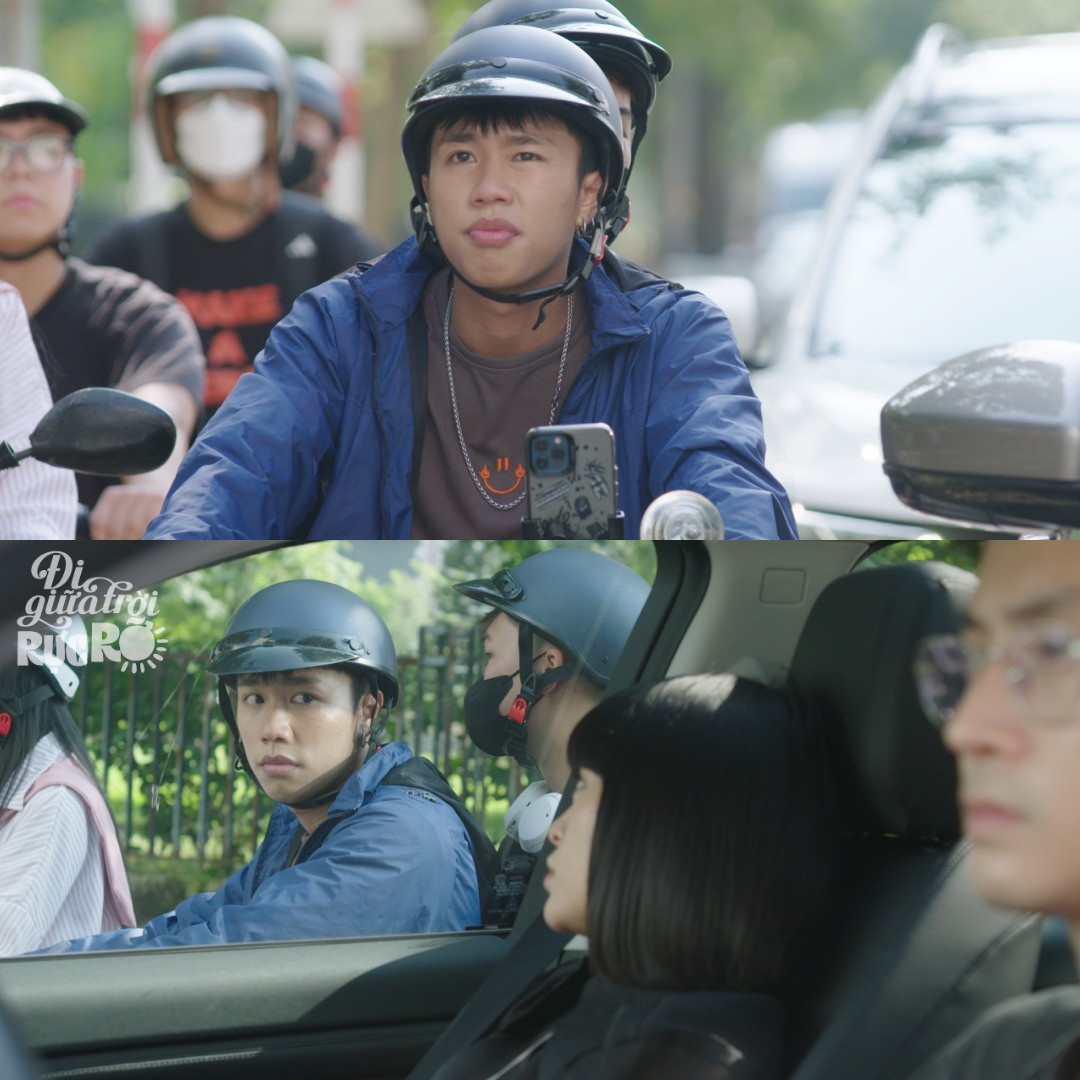 Chải đang chạy xe ôm để kiếm sống. Chải đang chạy xe ôm để kiếm sống.