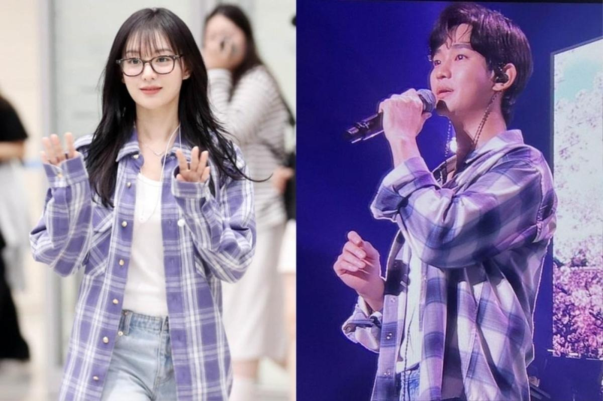 Kim Ji Won, Kim Soo Hyun nhiều lần bị nghi mặc đồ đôi.