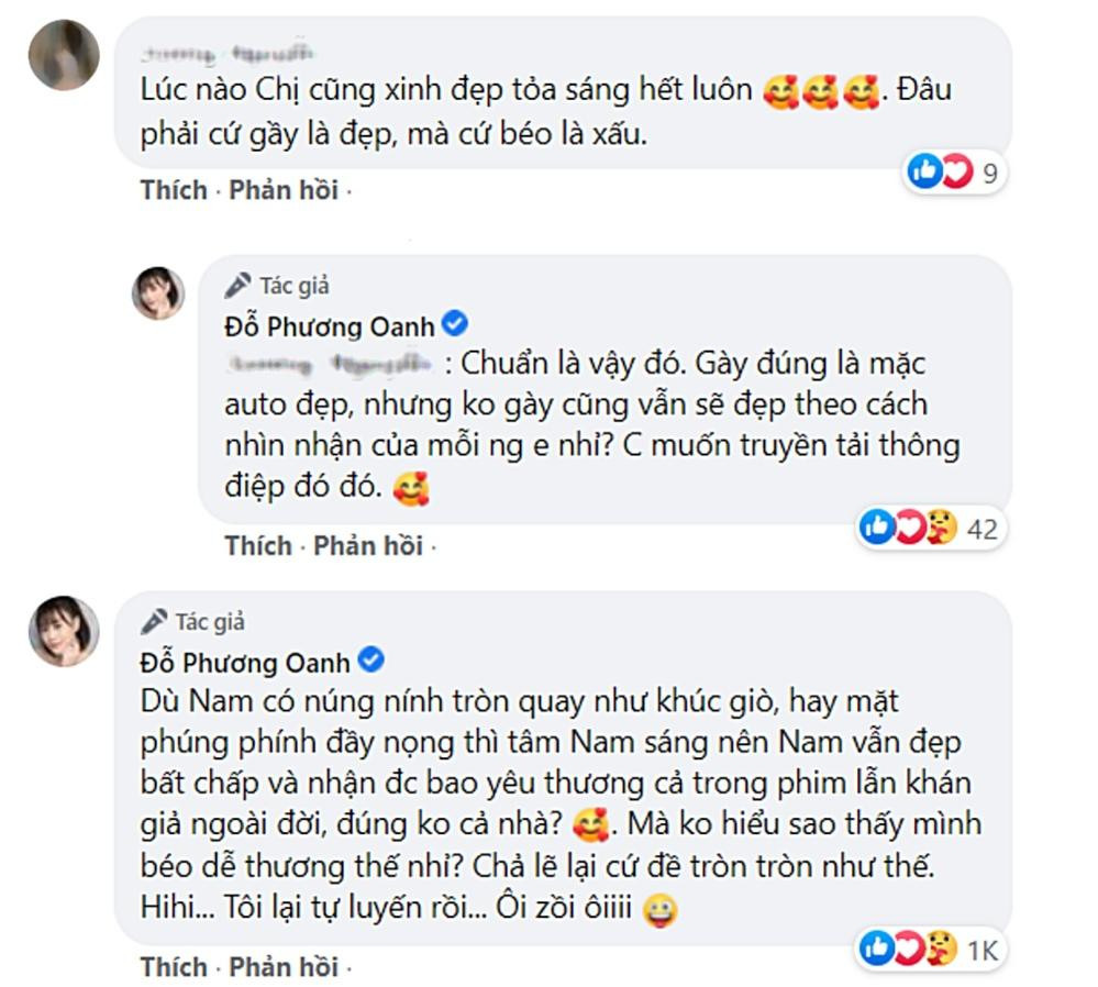 Phương Oanh khẳng định "đẹp không nhất thiết phải gầy" là thông điệp cô muốn truyền tải Phương Oanh khẳng định "đẹp không nhất thiết phải gầy" là thông điệp cô muốn truyền tải