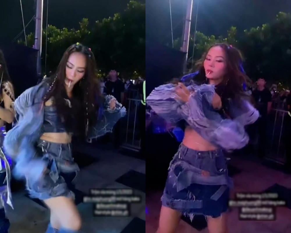 Hình ảnh khiến Mai Phương bị một số người chỉ trích. Hình ảnh khiến Mai Phương bị một số người chỉ trích.