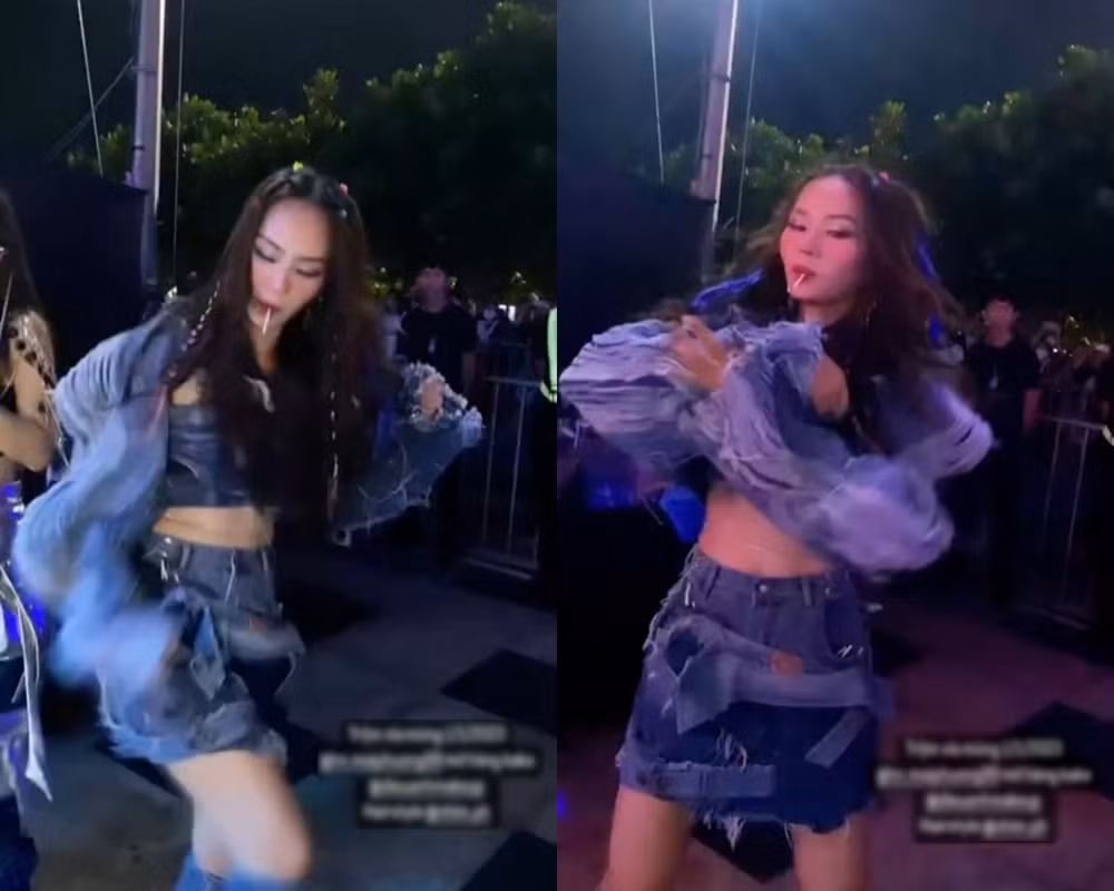 Hình ảnh khiến Mai Phương bị một số người chỉ trích.