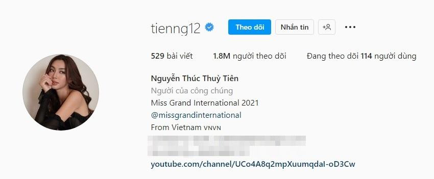Tài khoản IG của Thùy Tiên tăng ngoạn mục sau hơn một tháng