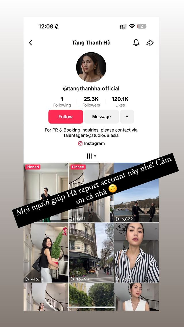 Cô vừa lên tiếng tố cáo tài khoản giả mạo mang tên mình. Cô vừa lên tiếng tố cáo tài khoản giả mạo mang tên mình.