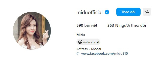 Tài khoản Instagram của Midu liên tục sụt giảm lượng người theo dõi. Tài khoản Instagram của Midu liên tục sụt giảm lượng người theo dõi.
