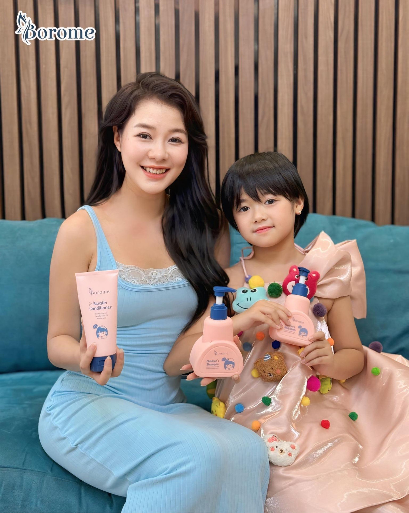 Diễn viên Hoàng Kim Ngọc lựa chọn Borome, đặc biệt là dòng sữa tắm dịu nhẹ Children's Body Wash cho con gái nhỏ của mình.