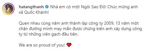 Tăng Thanh Hà bất ngờ nhắc đến tên tiếng Việt của chồng. Tăng Thanh Hà bất ngờ nhắc đến tên tiếng Việt của chồng.