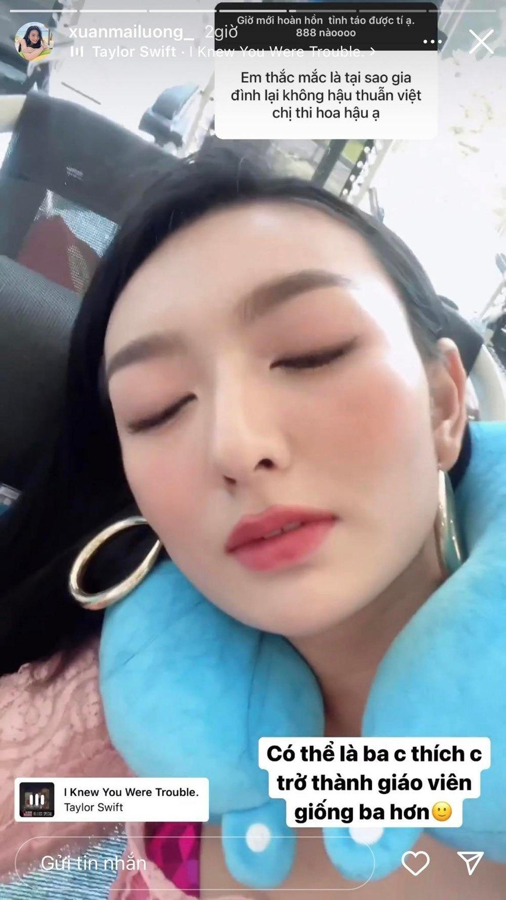 Xuân Mai từng tiết lộ không được gia đình ủng hộ đi thi Hoa hậu