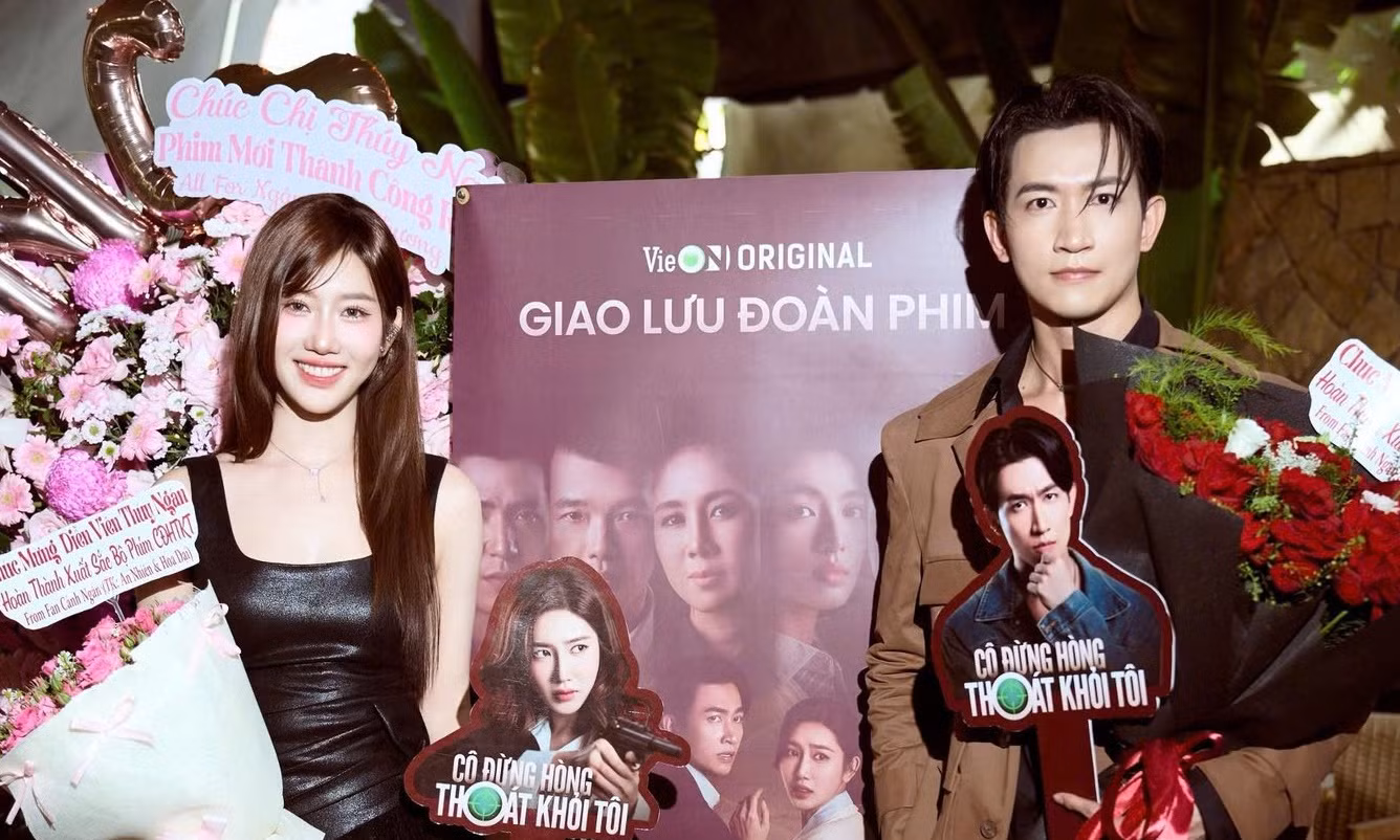 Vướng tin đồn nhưng Thúy Ngân - Võ Cảnh vẫn tham gia buổi quảng bá phim