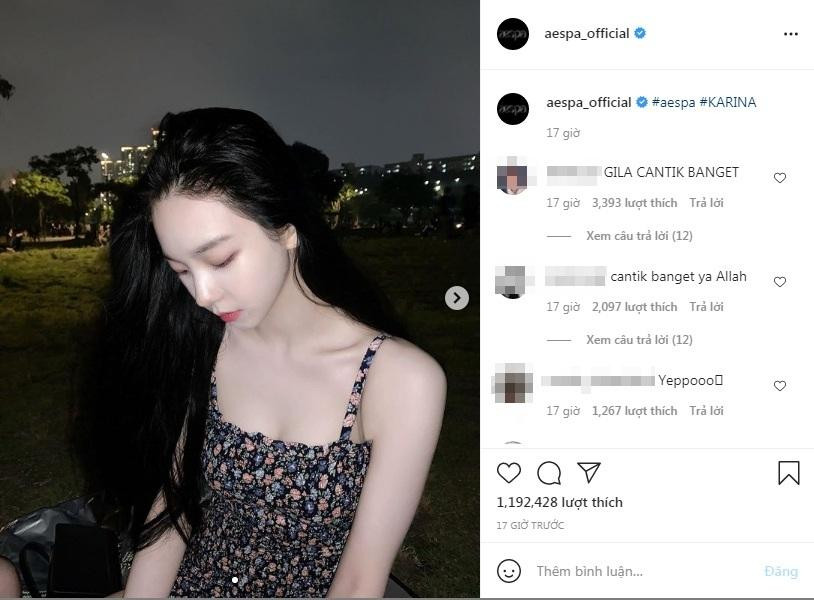 Ảnh đăng trên Instagram của aespa cũng thu về lượng like đáng nể Ảnh đăng trên Instagram của aespa cũng thu về lượng like đáng nể