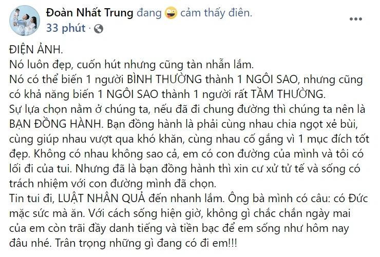 Bài đăng gây xôn xao của Nhất Trung Bài đăng gây xôn xao của Nhất Trung