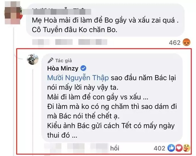 Nữ ca sĩ thanh minh ngay lập tức. Nữ ca sĩ thanh minh ngay lập tức.