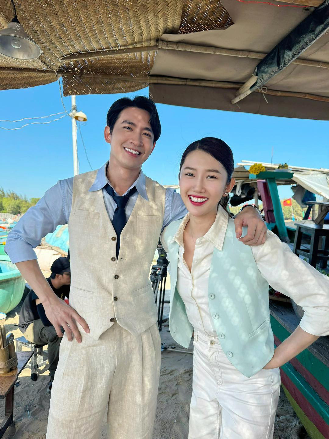 Hai người đang vướng nghi vấn "phim giả tình thật". Hai người đang vướng nghi vấn "phim giả tình thật".